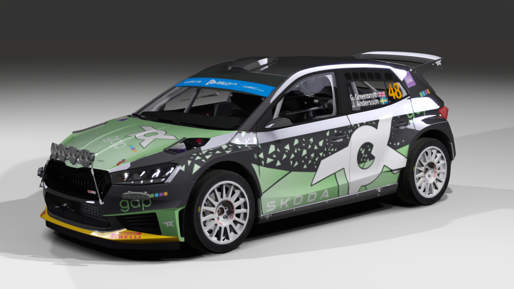 LF Rally2 Skoda Fabia RS Rally2, skin G.Greensmith