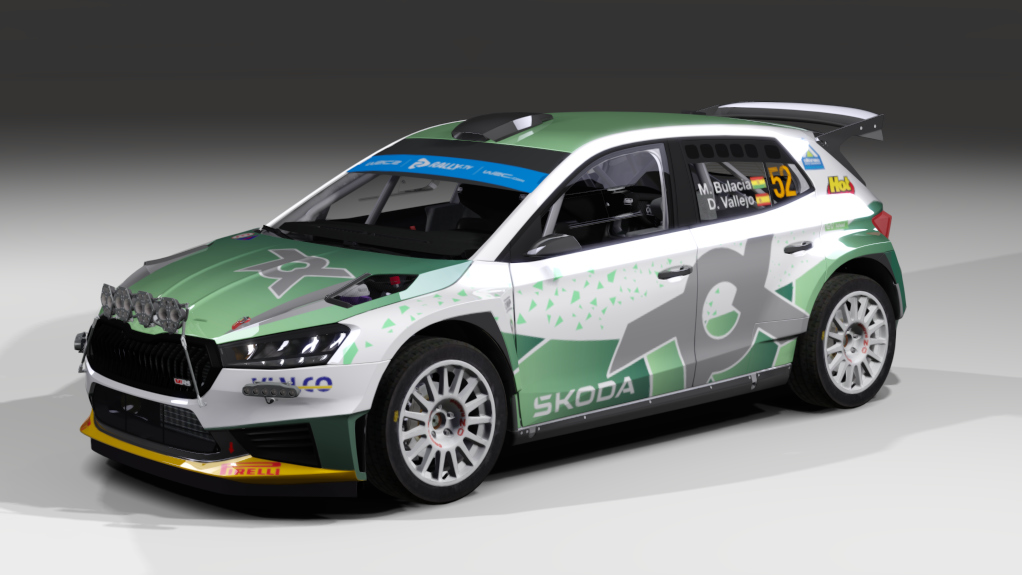 LF Rally2 Skoda Fabia RS Rally2, skin M.Bulacia