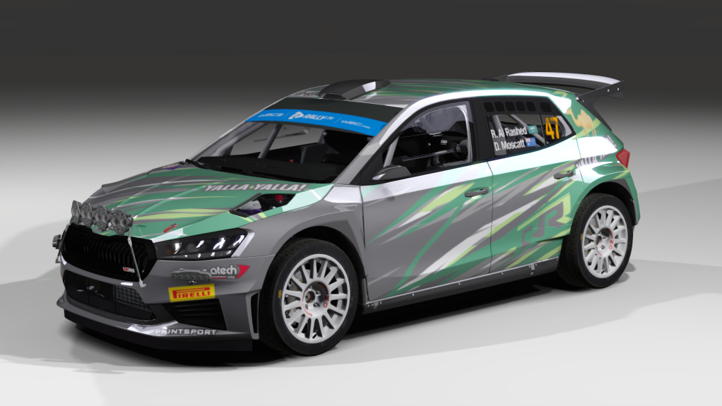 LF Rally2 Skoda Fabia RS Rally2, skin R.Al Rashed