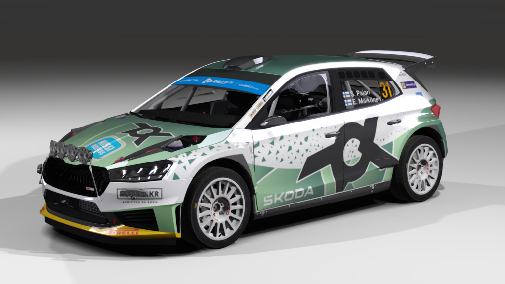 LF Rally2 Skoda Fabia RS Rally2, skin S.Pajari