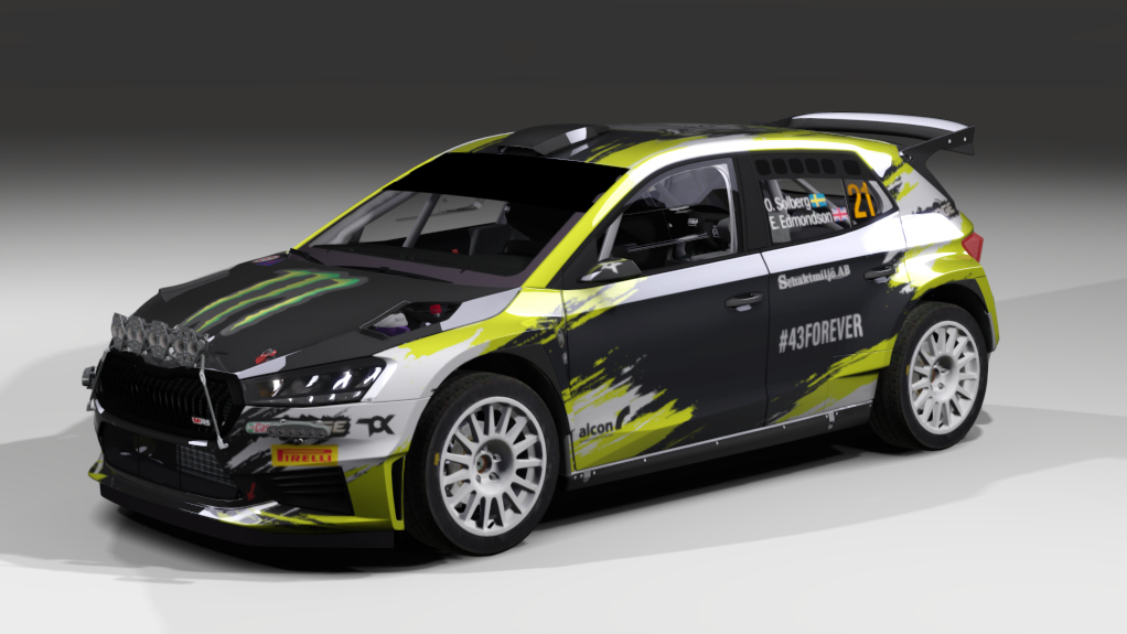 LF Rally2 Skoda Fabia RS Rally2, skin Solberg-Edmondson