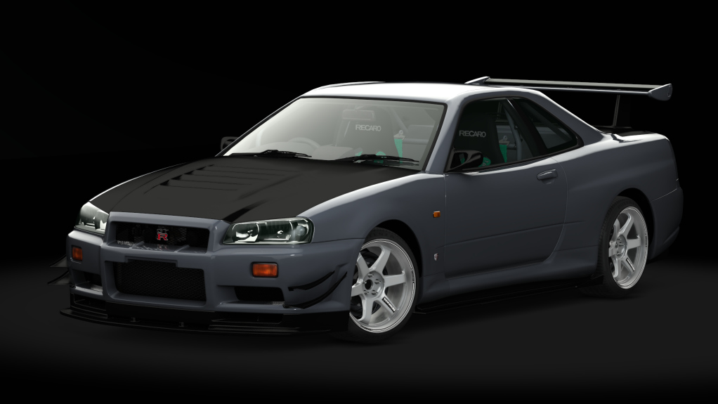 Nissan Skyline GT-T R34 Tracktool, skin 02_athlete_silver