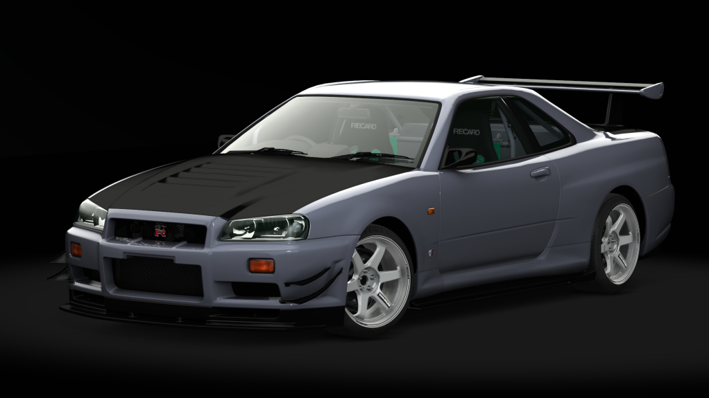 Nissan Skyline GT-T R34 Tracktool, skin 06_sonic_silver