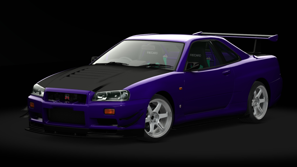 Nissan Skyline GT-T R34 Tracktool, skin 07_midnight_purple_ii