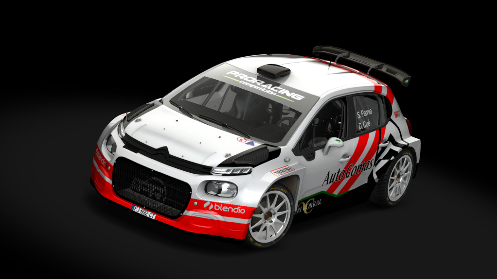 Citroen C3 Rally2, skin Surhayen Pernia - Dani Cue  2024 by Guz Alvarez