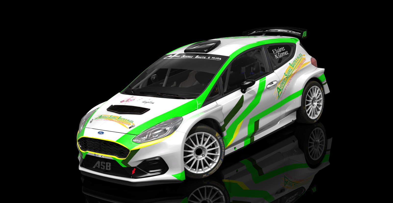 Ford Fiesta Rally2 MKII, skin #Fran Suárez