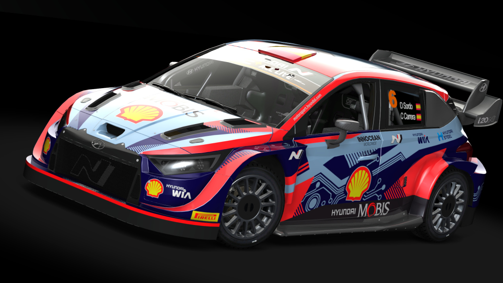 Hyundai i20N Rally1 2022, skin Dani Sordo 2022