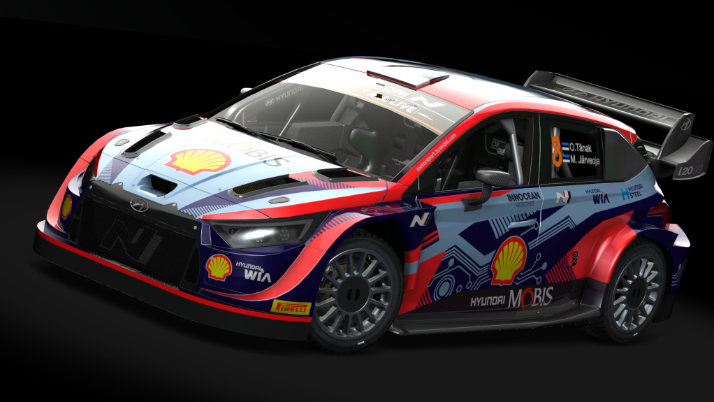 Hyundai i20N Rally1 2022, skin Ott Tanak 2022