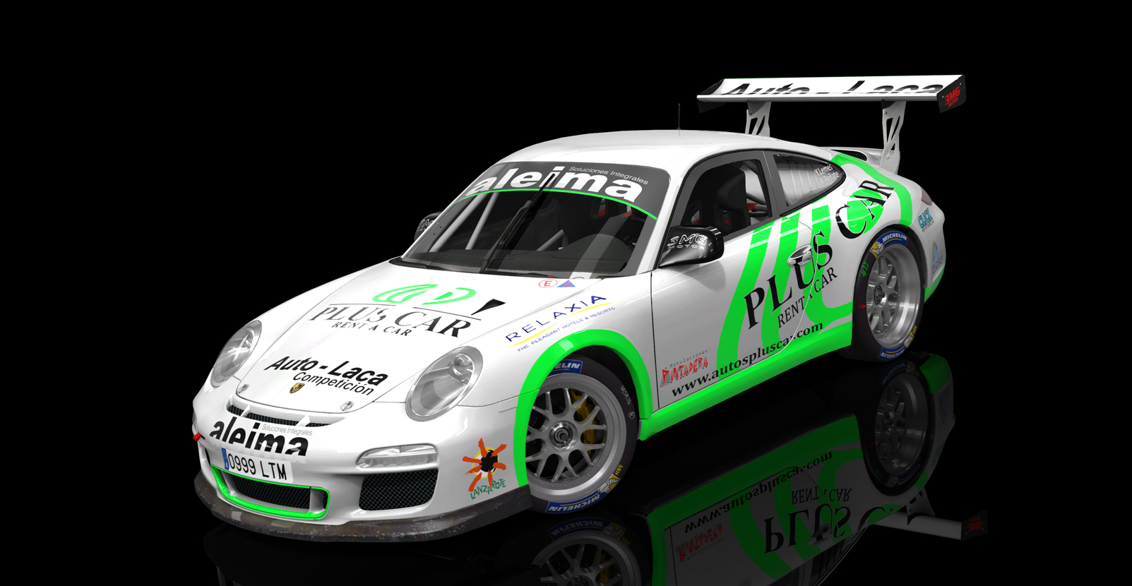 Porsche 911 GT3 Cup Rallye 2010, skin #Yeray Lemes