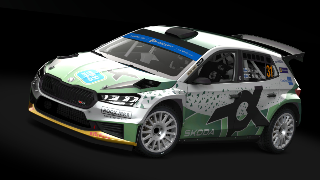 Skoda Fabia RS Rally 2, skin 31 - Pajari-Malkonen