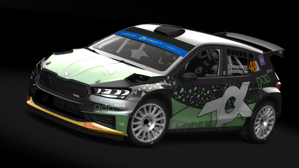 Skoda Fabia RS Rally 2, skin 48 - Greensmith-Andersson