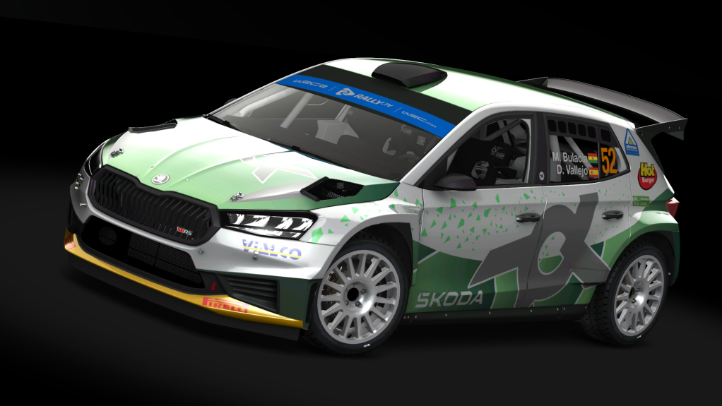 Skoda Fabia RS Rally 2, skin 52 - Bulacia-Vallejo