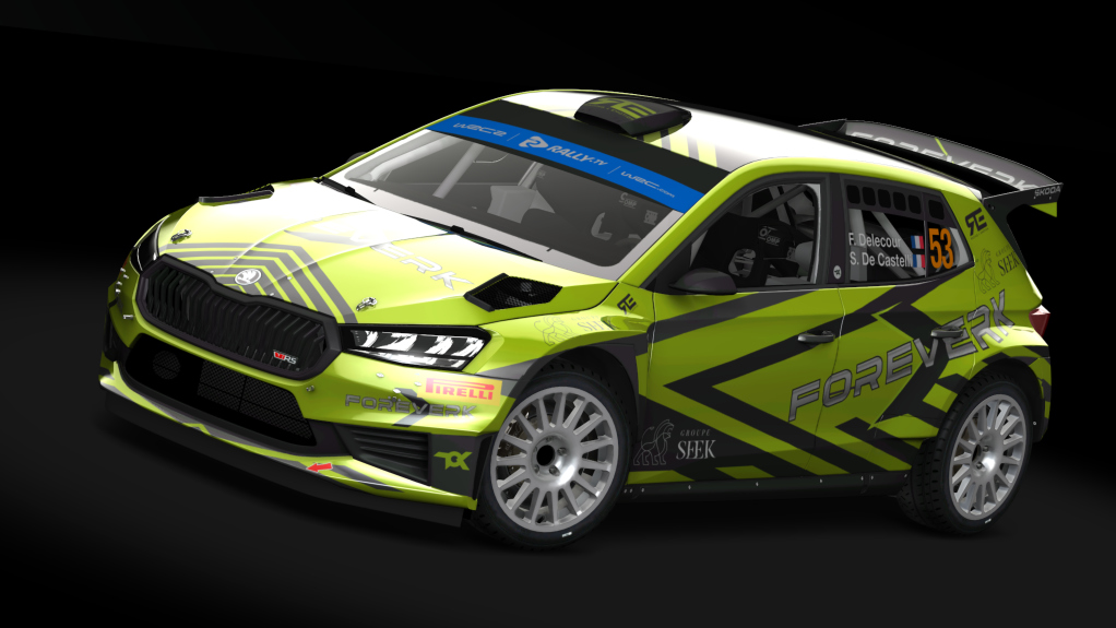 Skoda Fabia RS Rally 2, skin 53 - Delecour-De Castelli