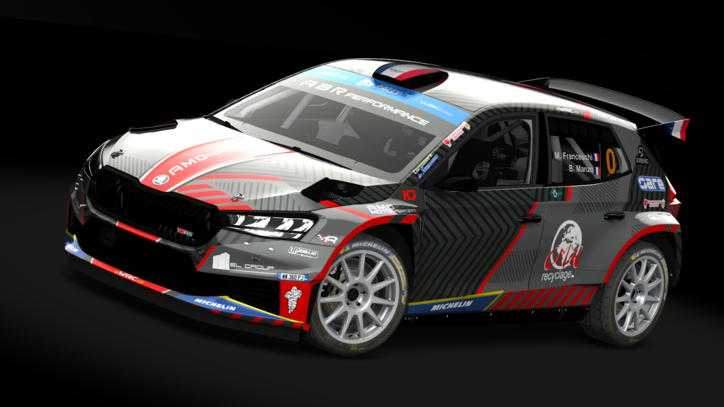 Skoda Fabia RS Rally 2, skin Mathieu_Franceschi_by_Eneas_Menéndez
