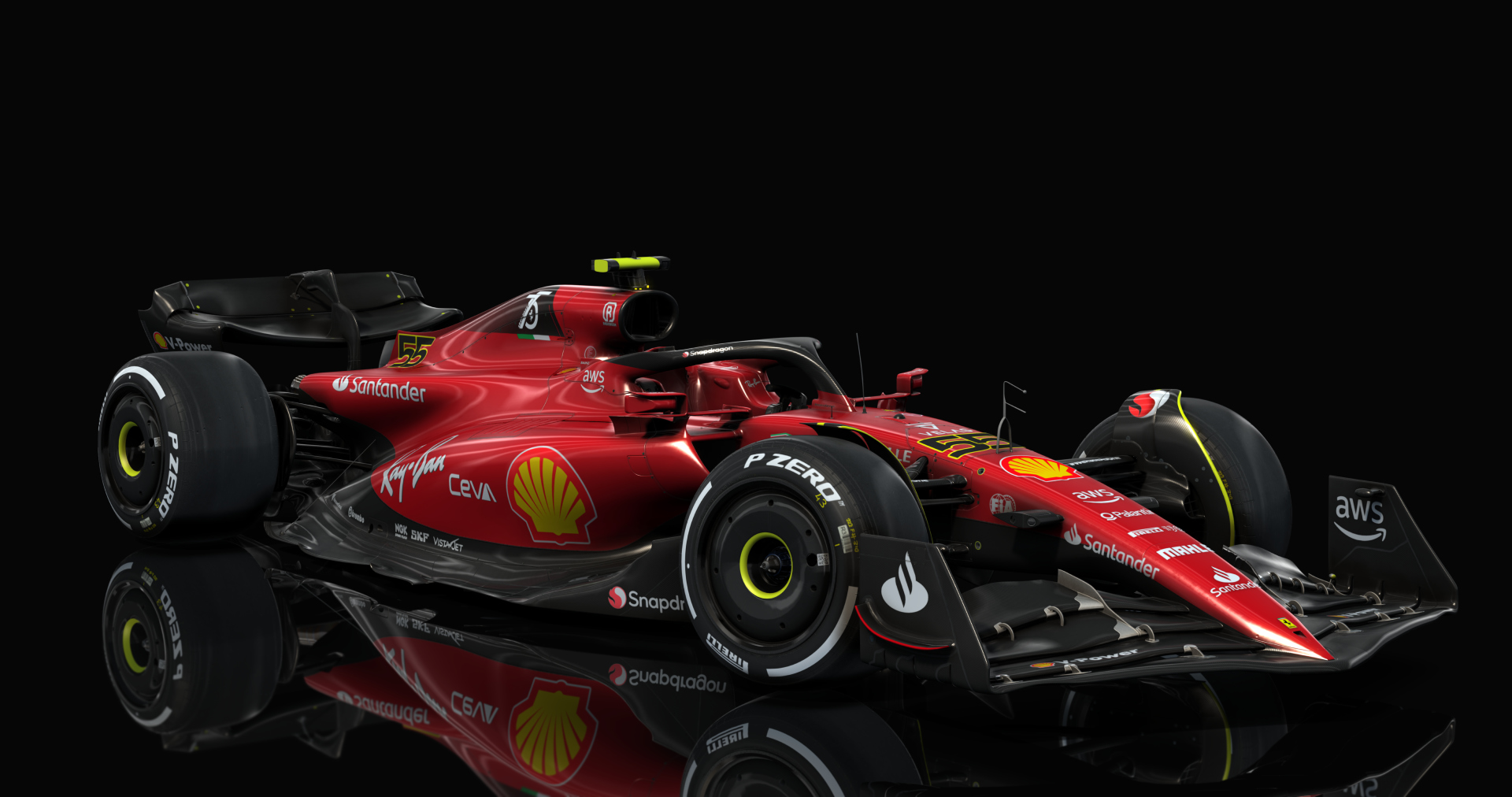 Formula Hybrid 2022, skin d_Ferrari_F1-75_55_Sainz