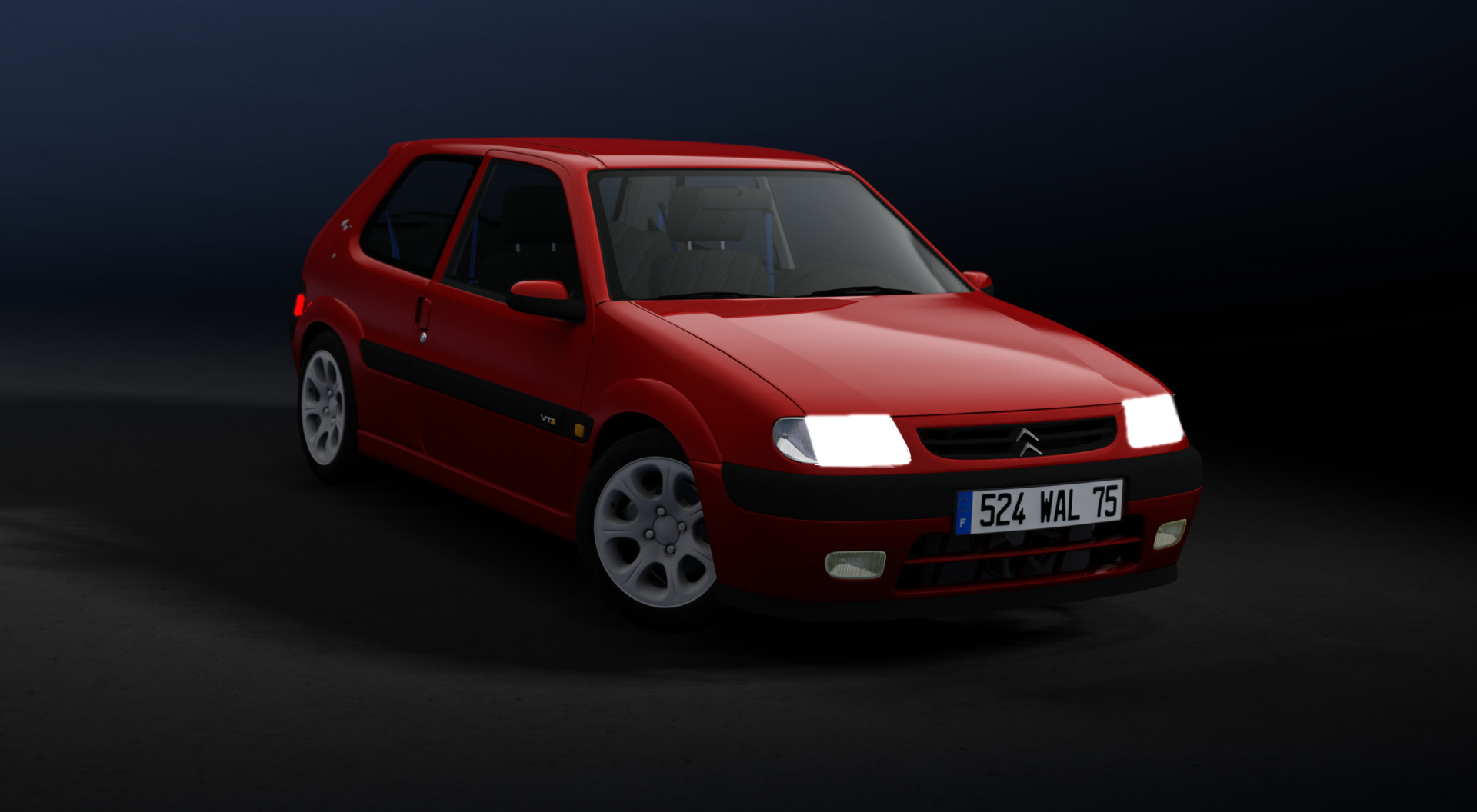 Sion Saxo VTS 16v, skin 05_Solid_Red