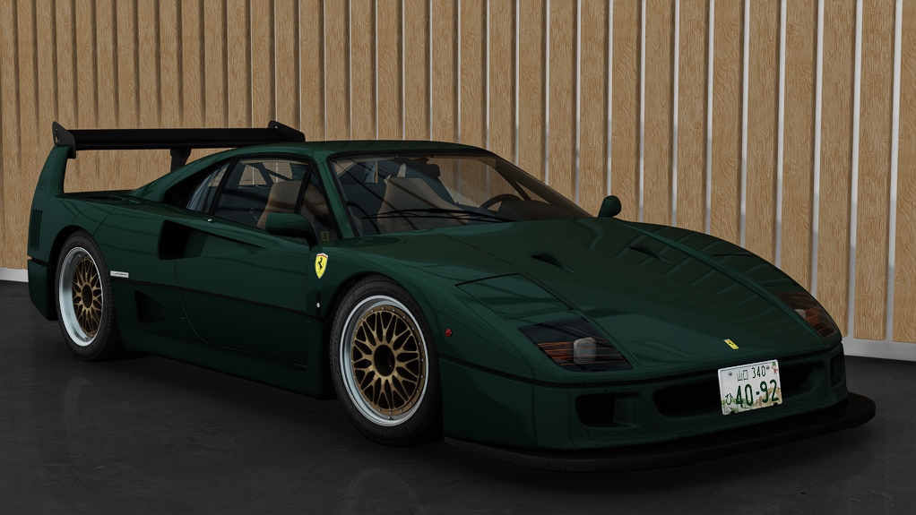 Ferrari F40 Custom, skin 05_verde_british