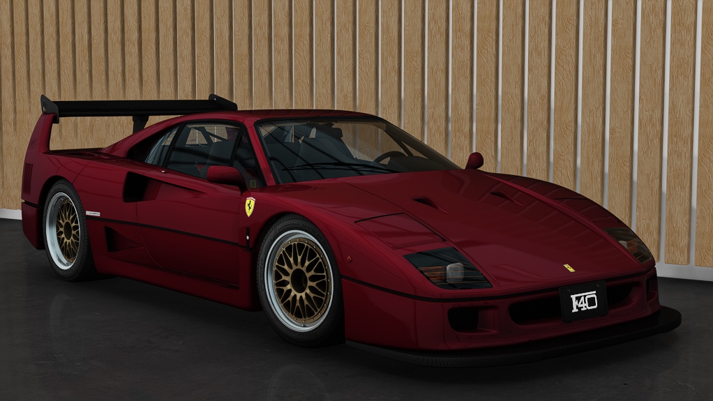 Ferrari F40 Custom, skin 08_rosso_fiorano