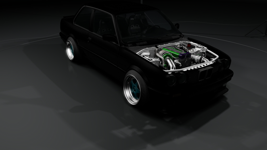 ikytami concept BMW E30 Coupe pack 3, skin black