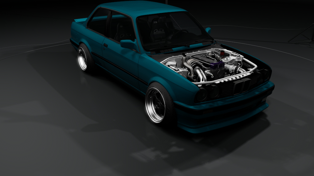 ikytami concept BMW E30 Coupe pack 3, skin blue