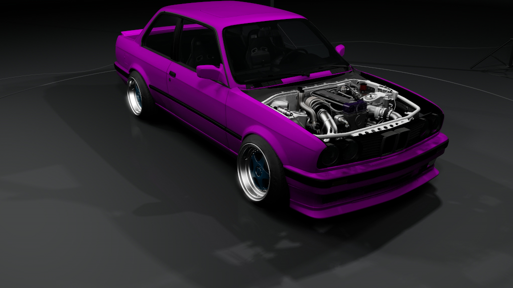 ikytami concept BMW E30 Coupe pack 3, skin pink