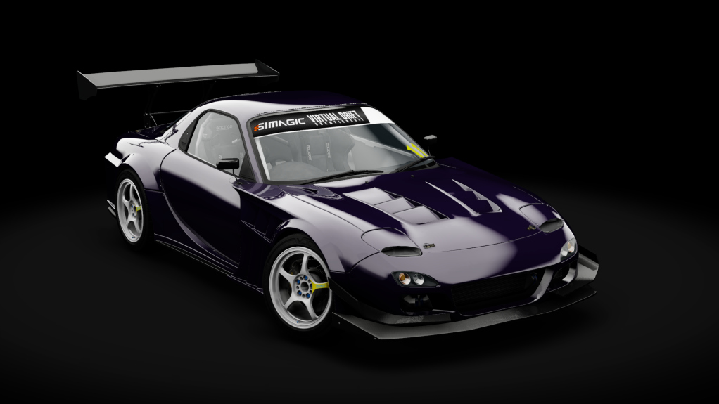 VDC Mazda RX-7 FD3S 20B Public 4.0, skin Outsiders Midnight Purple