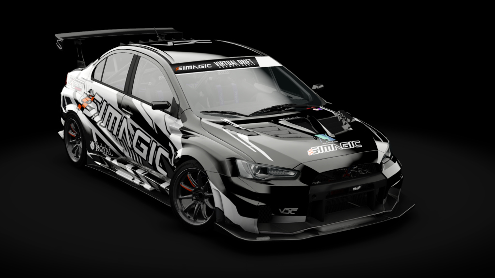 VDC Mitsubishi Evo X Public 4.0, skin VDC Black