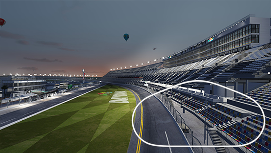 Daytona, layout tri-oval