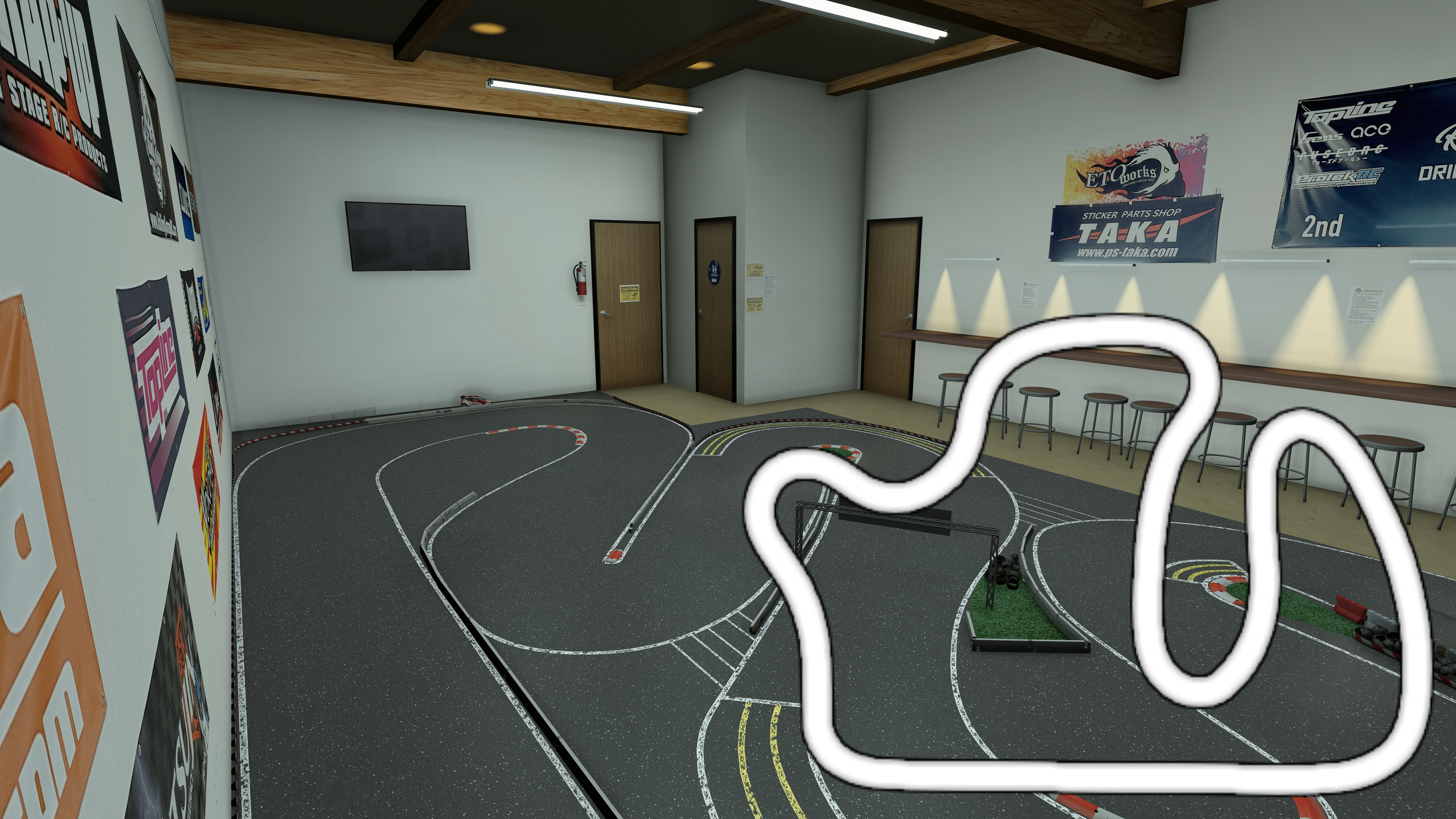 ROLLING GARAGE RC DRIFT CIRCUIT, layout l3