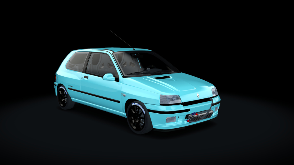 Renault Clio Williams TURBO, skin Azul celeste