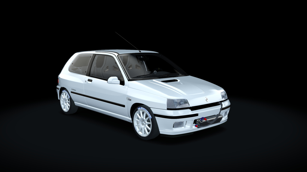 Renault Clio Williams TURBO, skin Blanco