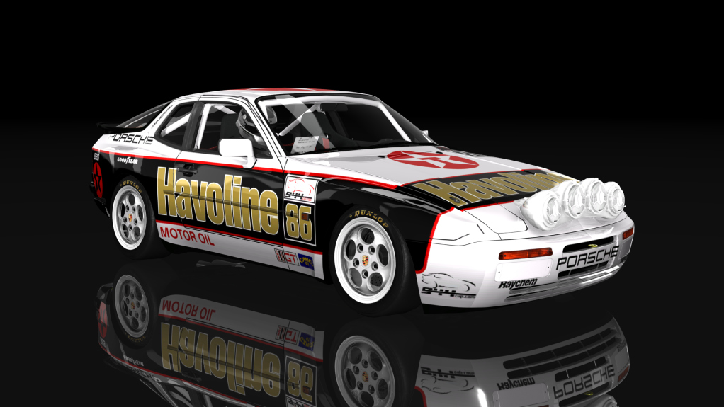 GrB Porsche 944 Turbo Rally, skin havoline