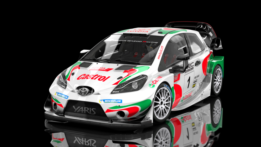 WRC Toyota Yaris 2017, skin Castrol