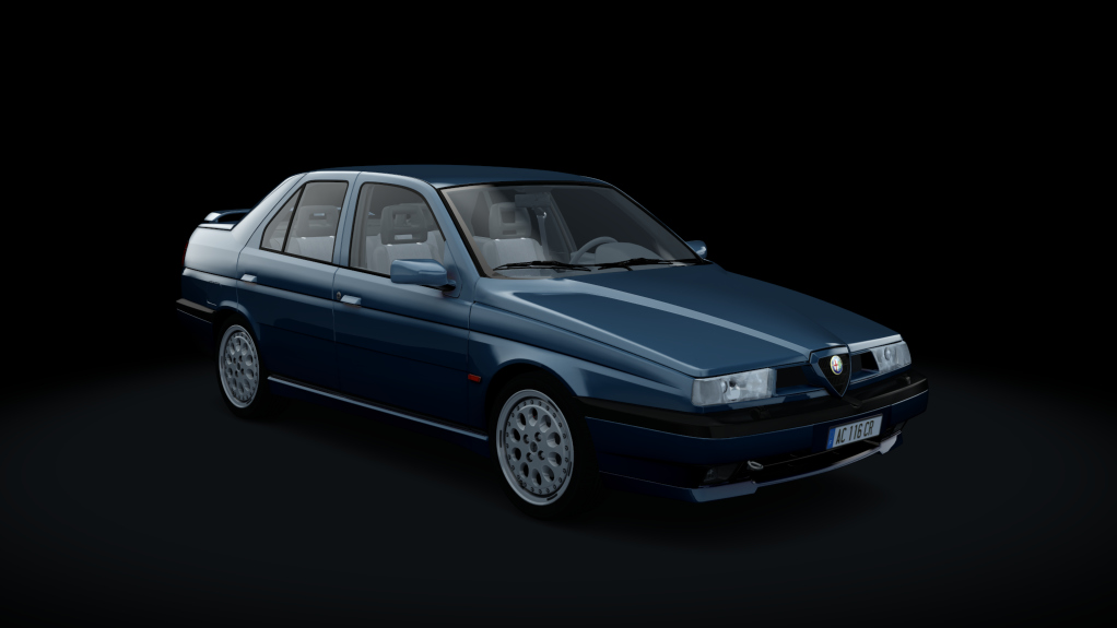 Alfa Romeo 155 Q4, skin blu_spazio_metal