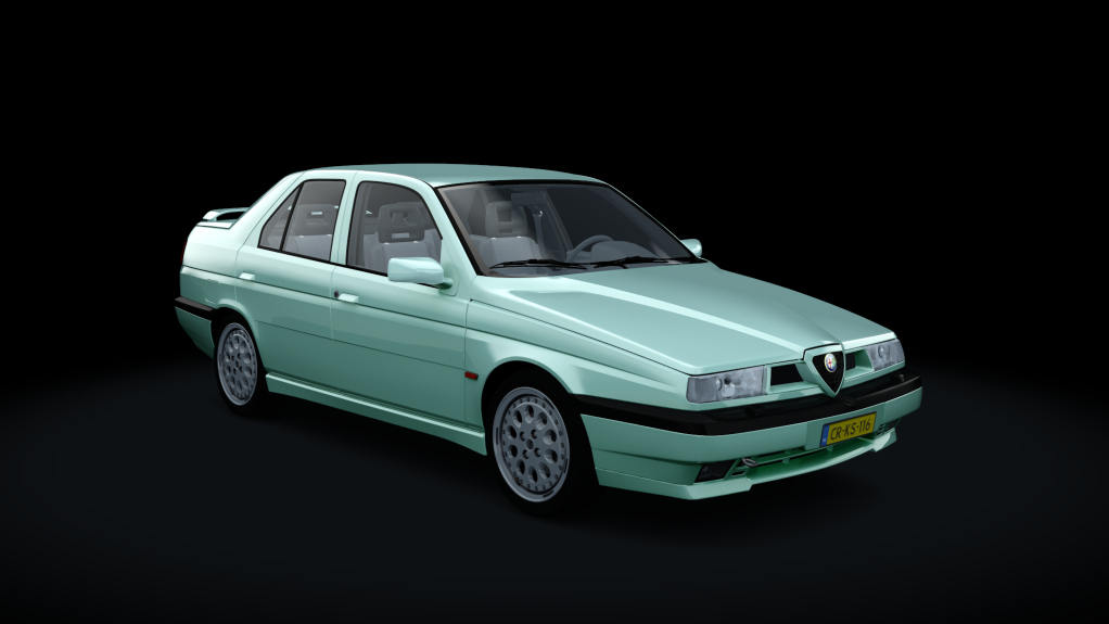 Alfa Romeo 155 Q4, skin verde_mirto_metal