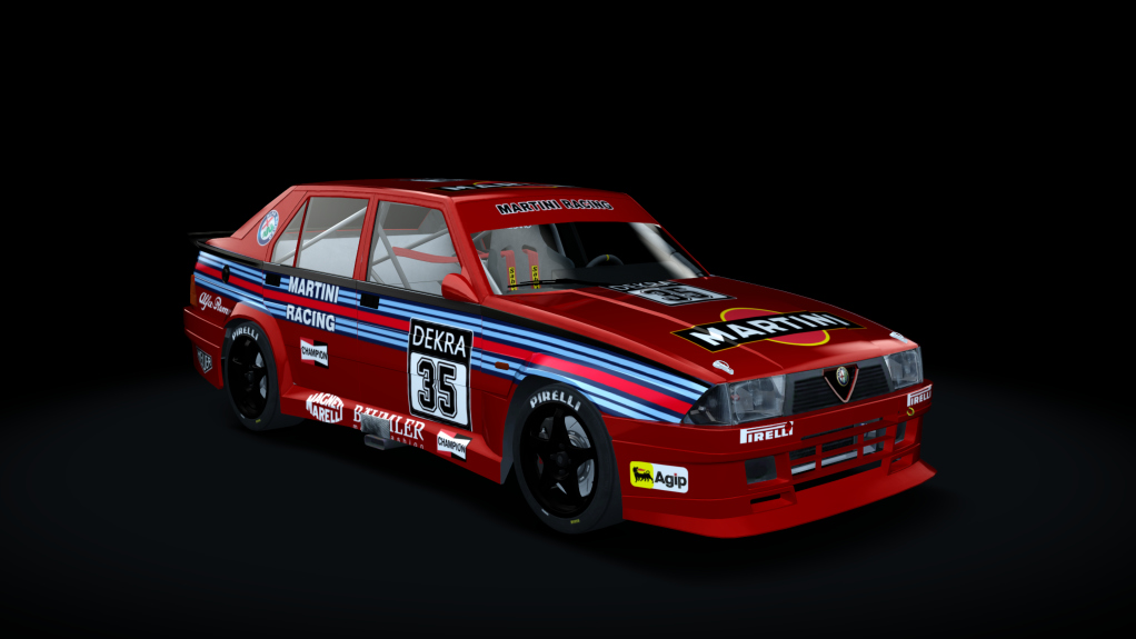 Alfa Romeo 75 DTM, skin martini_35