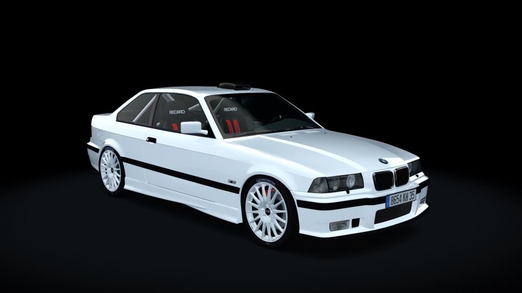 BMW 325i E36 Rally Evo, skin white