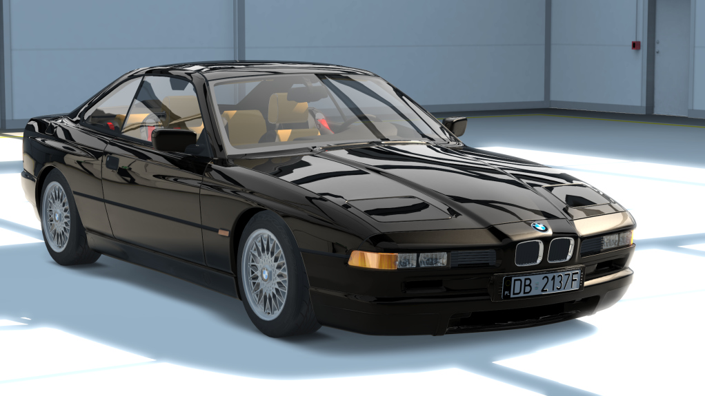 BMW E31 850i V12, skin black