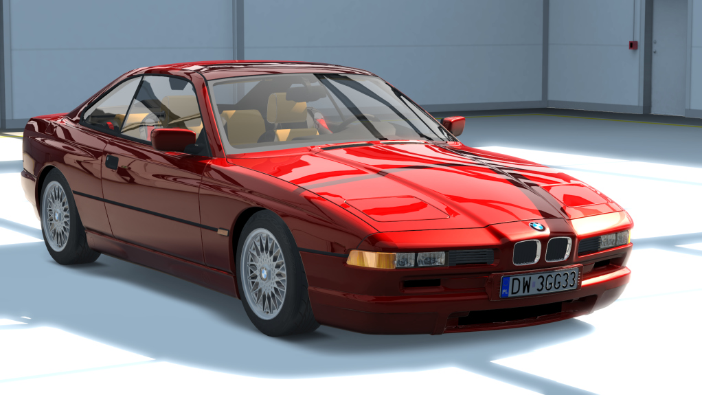 BMW E31 850i V12, skin imola_red