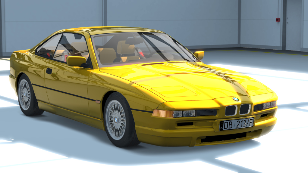 BMW E31 850i V12, skin phoenix_yellow