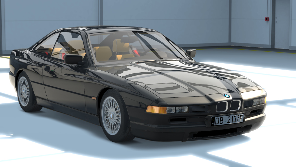 BMW E31 850i V12, skin silver_gray_metallic