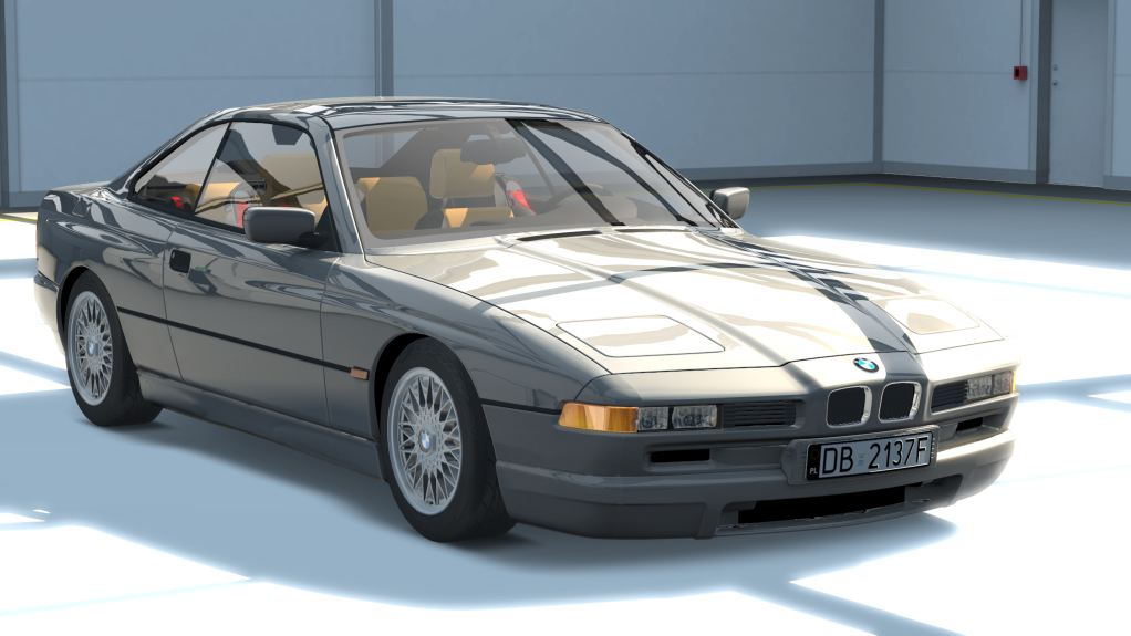 BMW E31 850i V12, skin silver_titanium