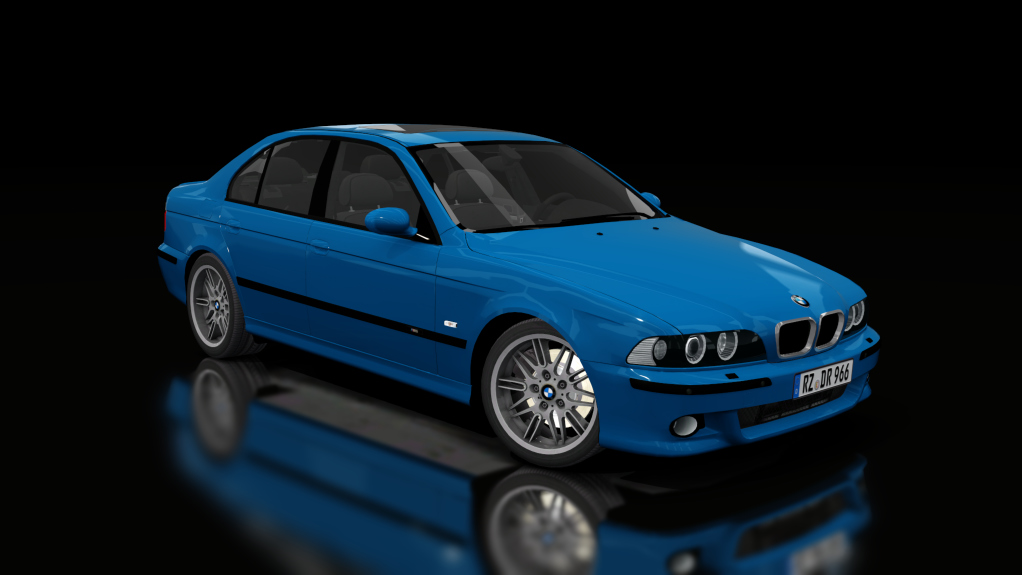 BMW E39 M5, skin Bright Blue