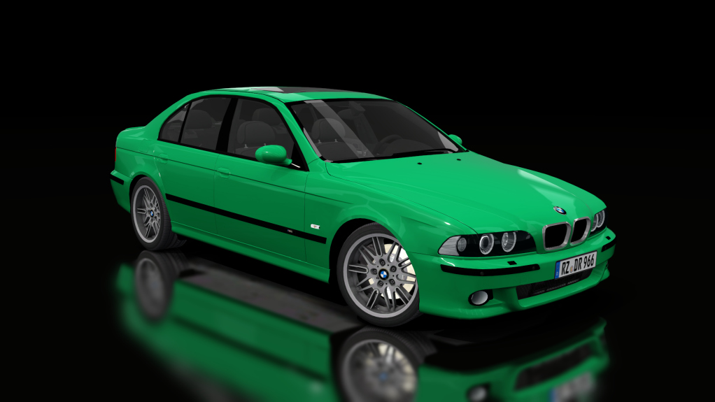 BMW E39 M5, skin Satin Green