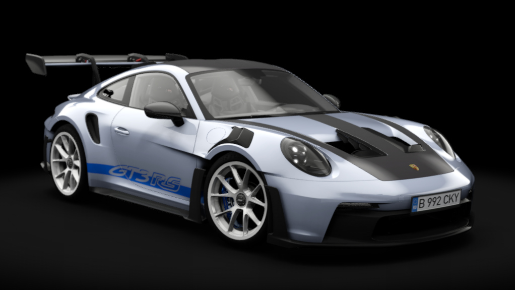 Porsche 992 GT3 RS Weissach 2023, skin Dolomite Silver Metallic