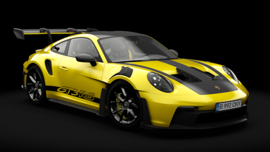 Porsche 992 GT3 RS Weissach 2023, skin Racing Yellow