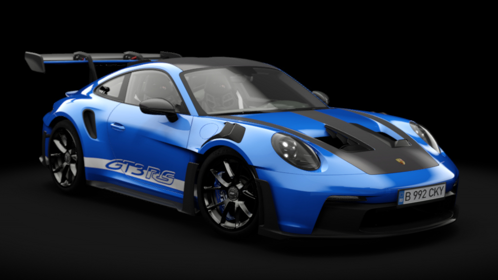 Porsche 992 GT3 RS Weissach 2023, skin Shark Blue