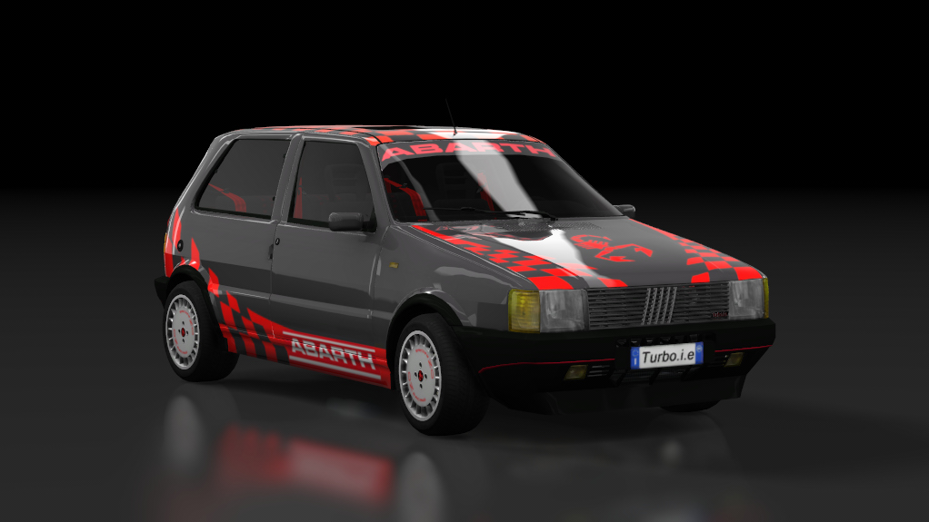 DM Uno Turbo MK1, skin 07_Abarth_Dark_Grey