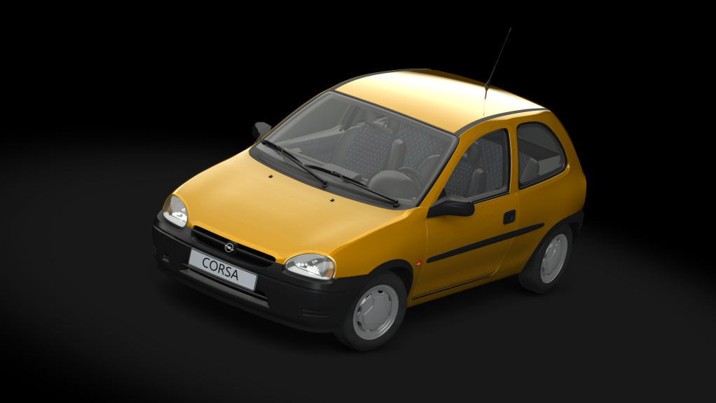 GA Opel Corsa B 1.4i 16v, skin chromegelb