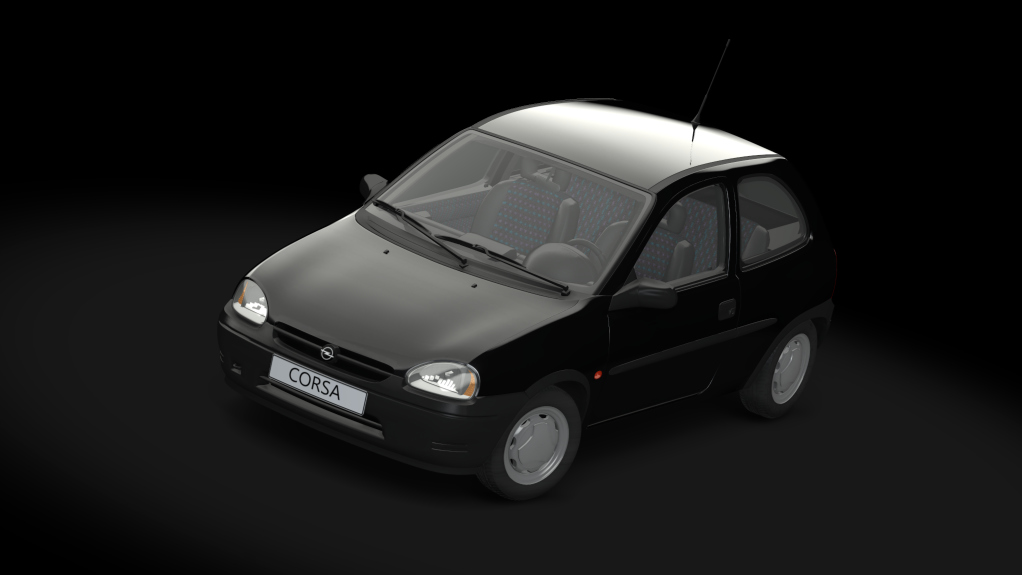 GA Opel Corsa B 1.4i 16v, skin ebony_black